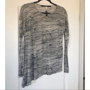 Kensie Asymmetrical Long Sleeve Tee